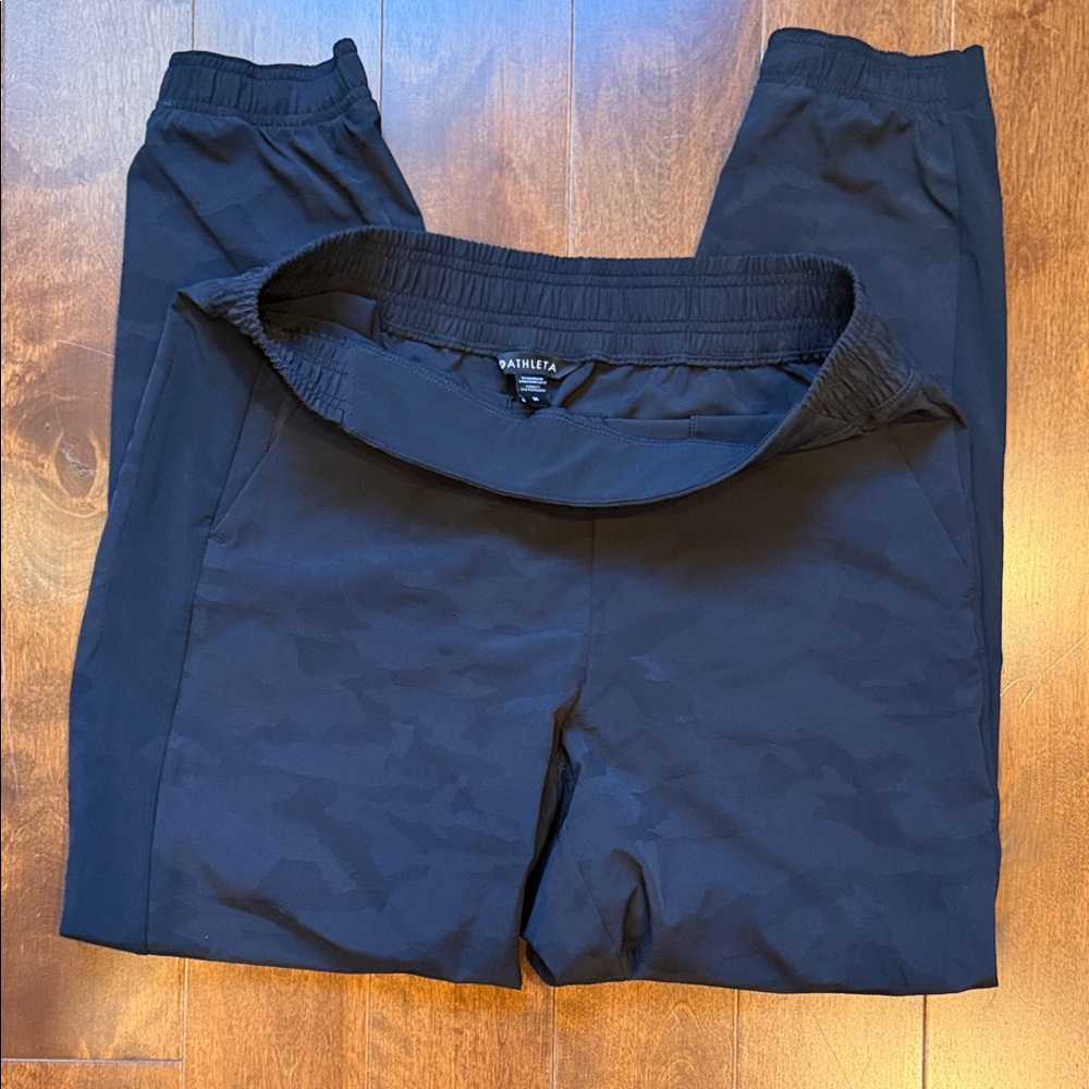 Athleta Black Subtle Camo Joggers
